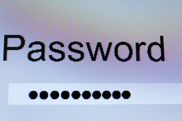 monitör ekranında şifre