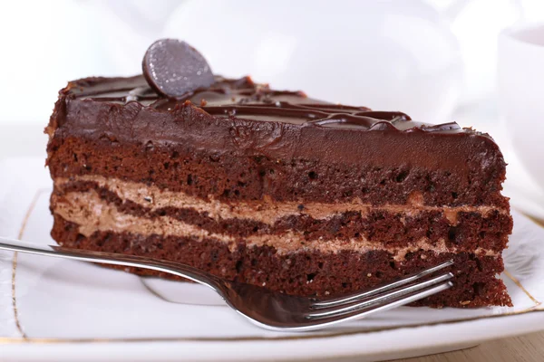 Bir parça çikolatalı kek.