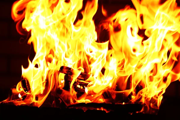 Bonfire at night — Stock Photo, Image