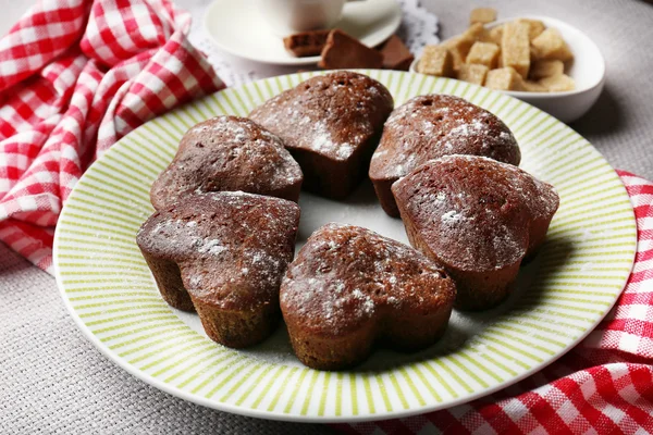 Cupcakes de ciocolată de casă — Fotografie, imagine de stoc