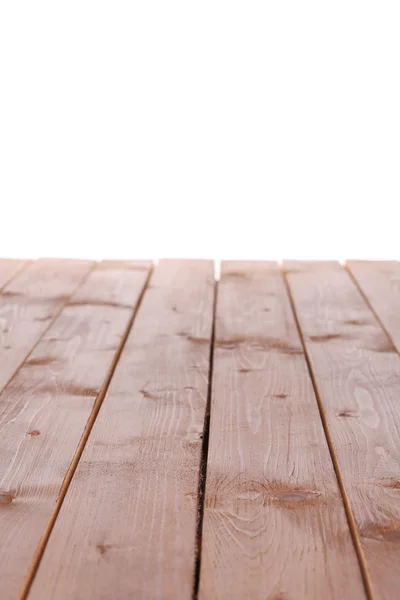 Panneau en bois isolé blanc — Photo