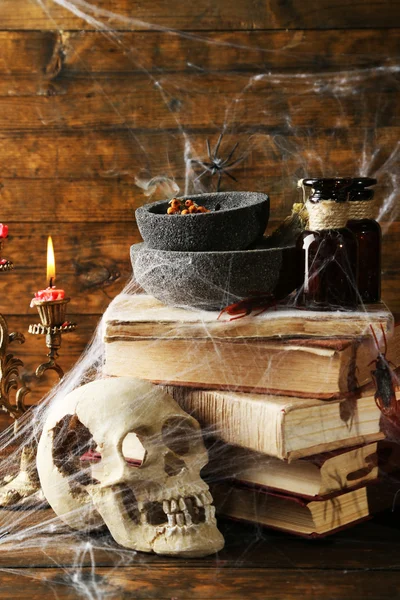 Terribile natura morta per Halloween — Foto Stock