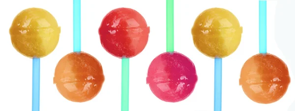 Colorful lollipops on sticks — Stock Photo, Image