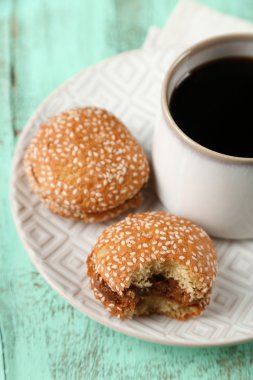 Kahve lezzetli kurabiye ile