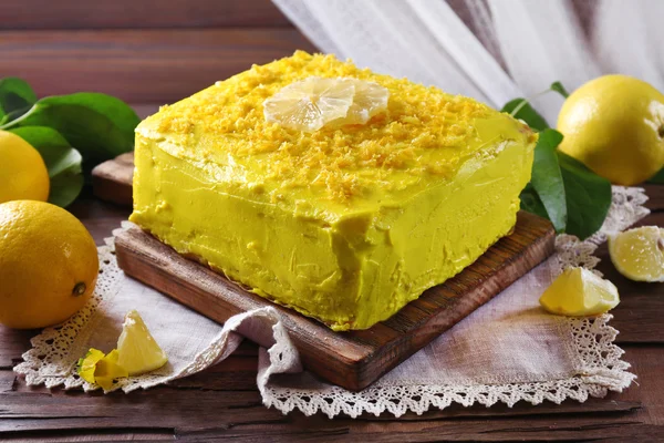 Kue lemon yang lezat — Stok Foto