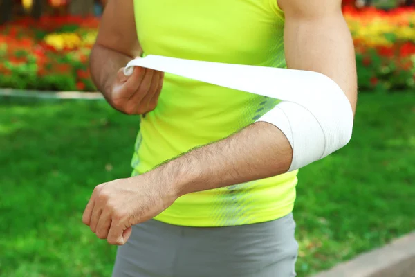 Lesiones deportivas del hombre — Foto de Stock