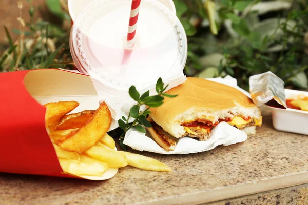 Fast food litter — Stock Photo, Image