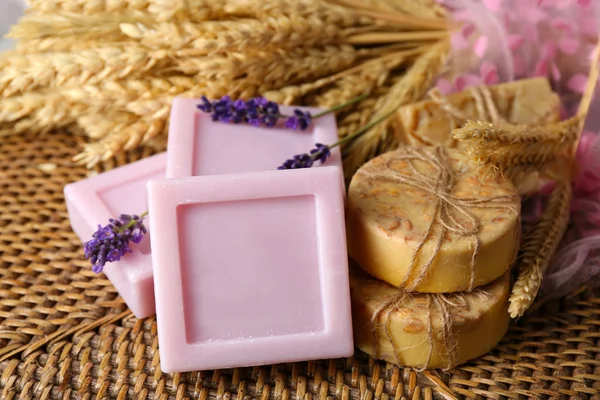 Bars of natural soap — Stock Photo, Image