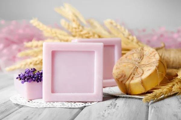 Bars of natural soap — Stock Photo, Image