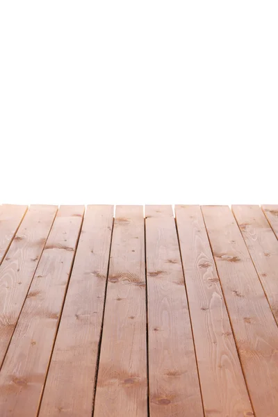 Houten plank geïsoleerd wit — Stockfoto