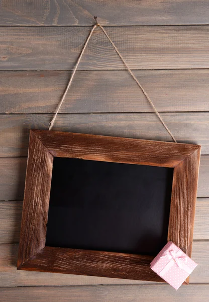 Vintage frame on wooden — Stock Photo, Image