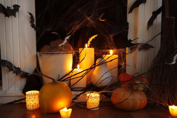 Хэллоуинская композиция — стоковое фото