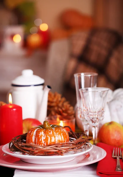 Mesa de servicio de otoño — Foto de Stock