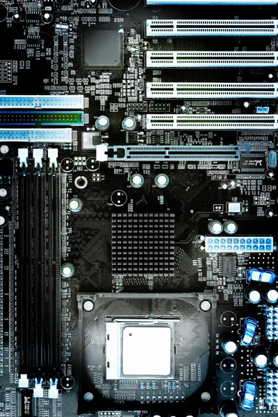 Moderne elektronische Tafel. Nahaufnahme vom Motherboard — Stockfoto