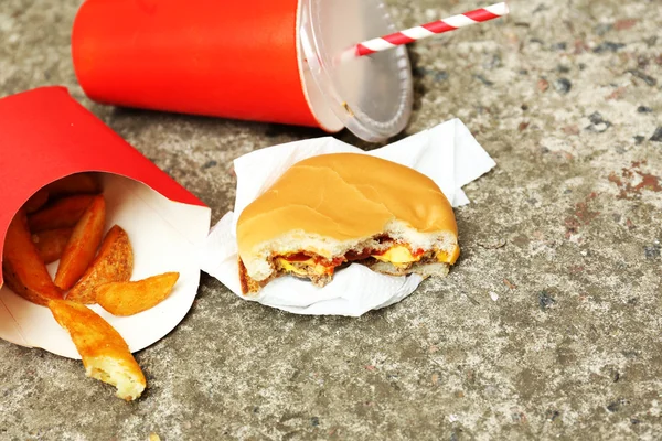 Fast food litter — Stock Photo, Image