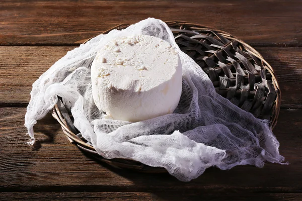 Queso de cabaña en gasa — Foto de Stock