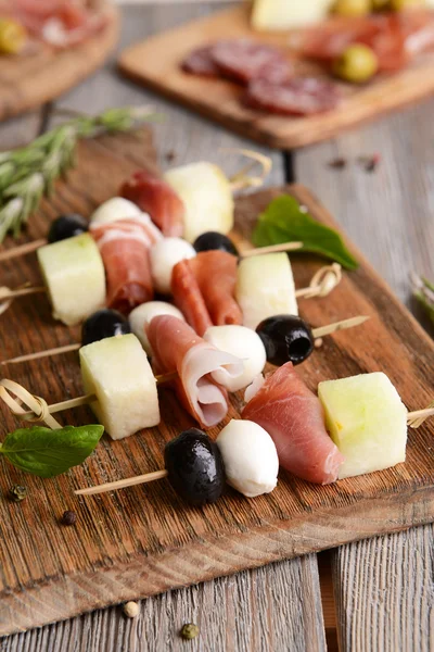 Melone con prosciutto — Foto Stock