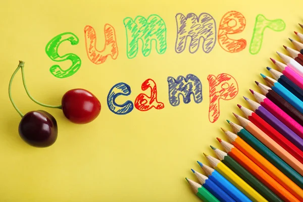 Sommercamp-Konzept — Stockfoto
