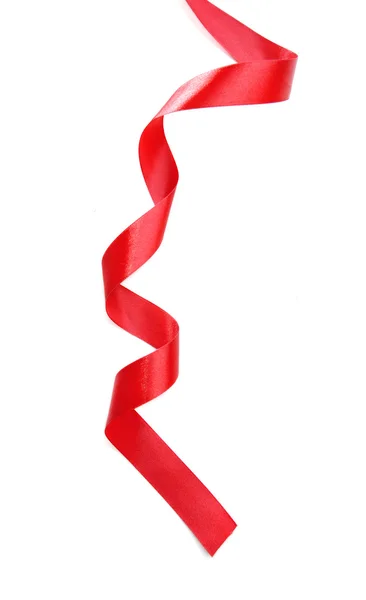 Shiny red ribbon — Stock Photo, Image