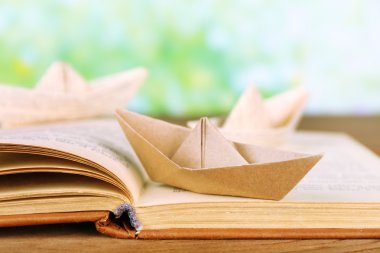 Eski kitap gemilerde origami