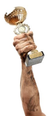 Kirli eller içinde Gold Kupası