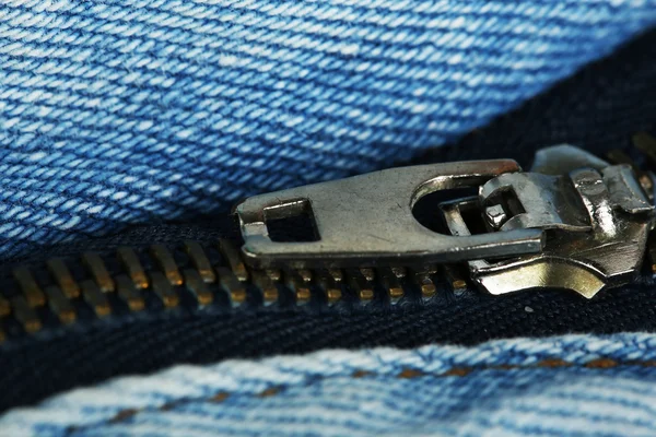 Zipper on clothes — Stock Photo, Image
