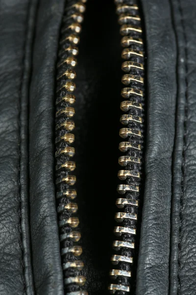 Zipper on clothes — Stock Photo, Image
