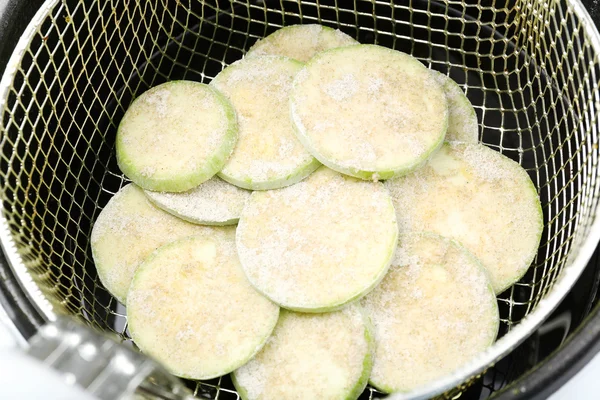 Cutlets in deep fryer — Stock Photo, Image