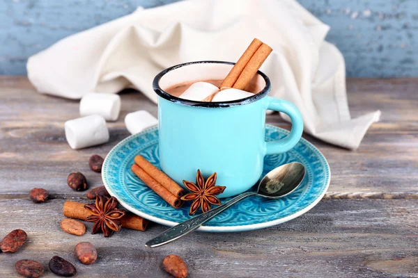 Pohár chutné horké kakao — Stock fotografie