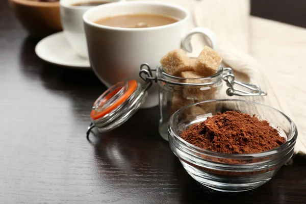 Koffie met verschillende ingrediënten — Stockfoto