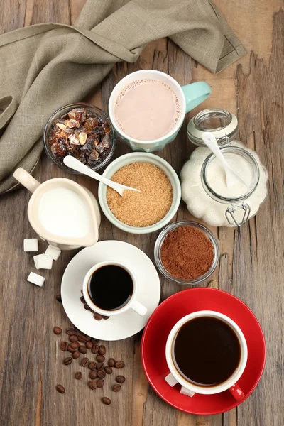 Kaffe med flera ingredienser — Stockfoto