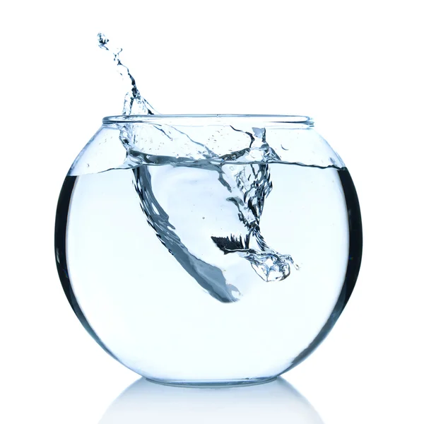 Fish bowl with water — Stock Photo, Image