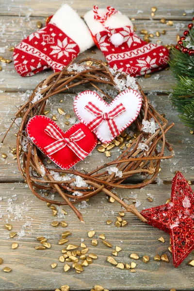 Assortment of Christmas decorations — Stock Photo, Image