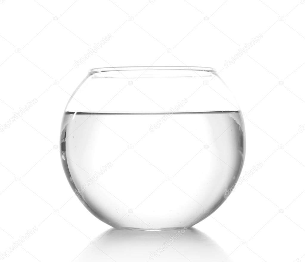 Fish bowl with water