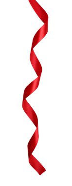 parlak kırmızı saten kurdele