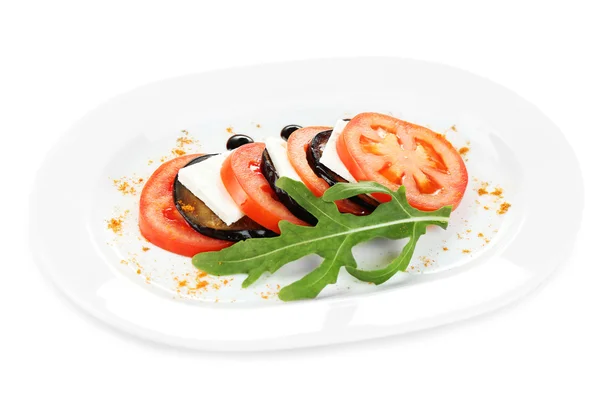 Lilku salát s rajčaty — Stock fotografie