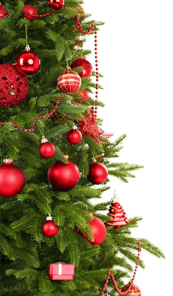 Gedecoreerde kerstboom — Stockfoto