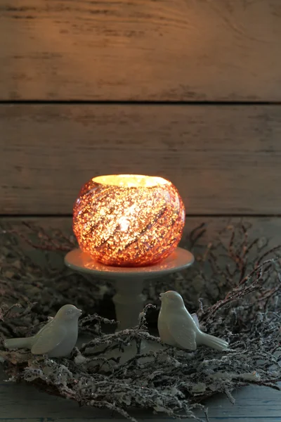 Composición con hermoso candelero —  Fotos de Stock