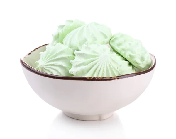 Mint color meringues — Stock Photo, Image