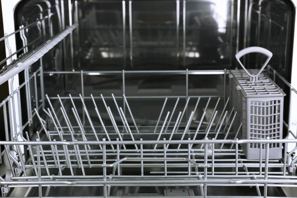 Open dishwasher without dishes in it — Stock Photo, Image