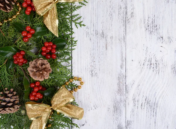 Schöne Weihnachtsbordüre aus Tanne — Stockfoto
