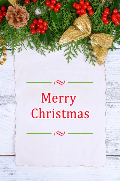 Decorazione natalizia con foglio di carta — Foto Stock