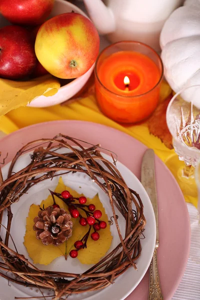 Mesa de servicio de otoño —  Fotos de Stock