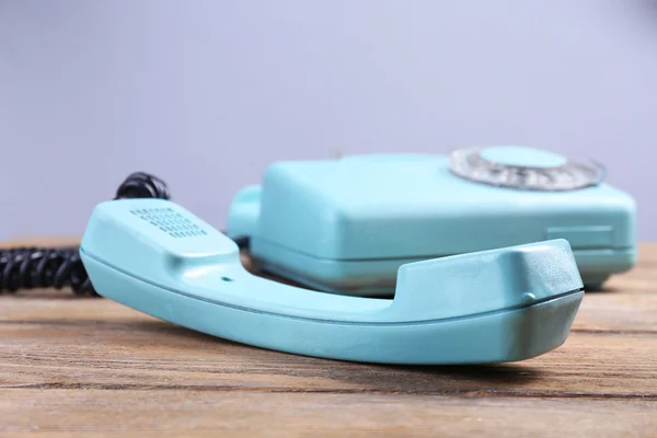 Retro turquoise telephone — Stock Photo, Image