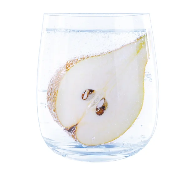 Poire en verre d'eau — Photo