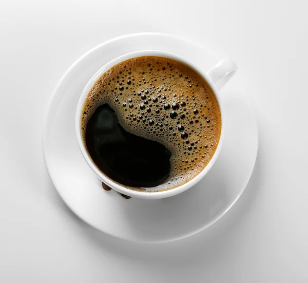 Witte kop koffie — Stockfoto