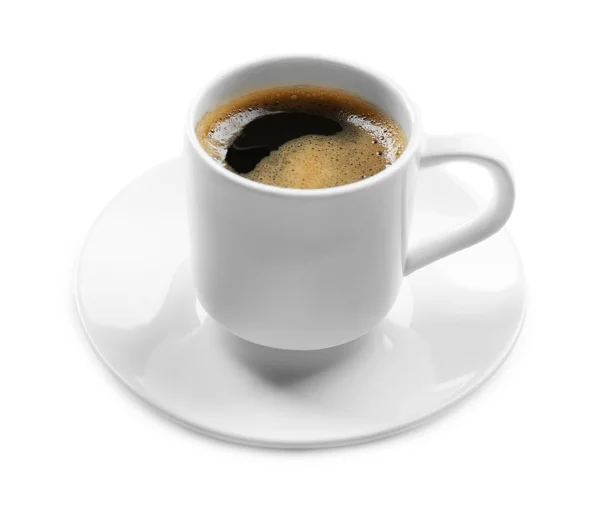 Λευκό φλιτζάνι καφέ — Φωτογραφία Αρχείου