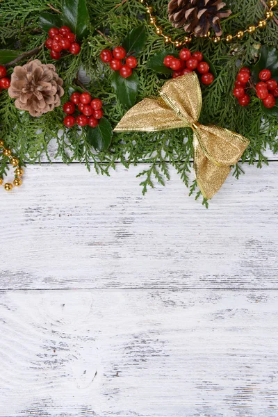 Krásné vánoční hranice z jedle — Stock fotografie