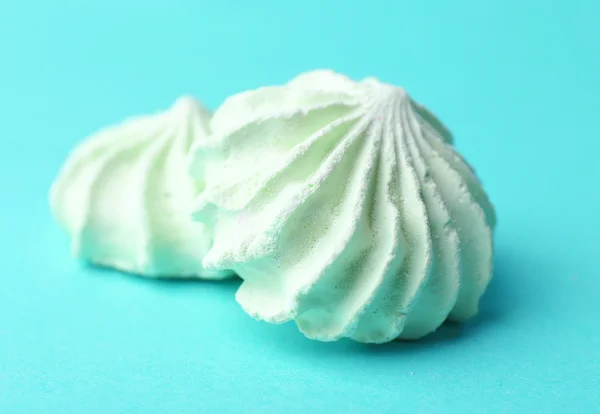 Mint color meringues — Stock Photo, Image