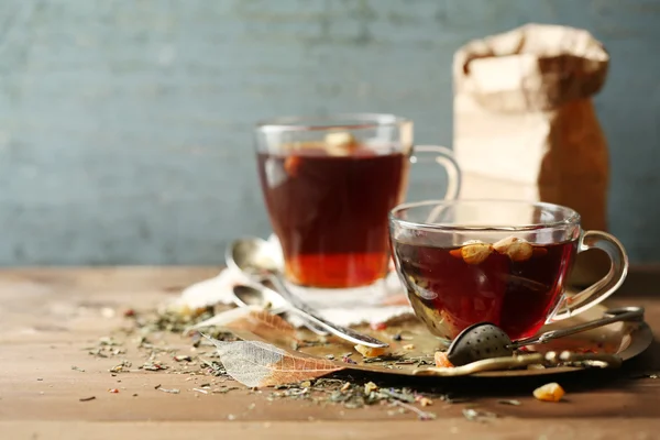 Összetétele a gyógynövény tea — Stock Fotó